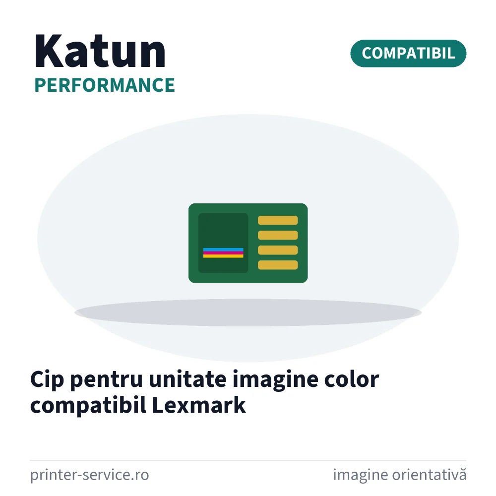 Cip pentru unitate imagine color compatibil Lexmark (Katun Performance)