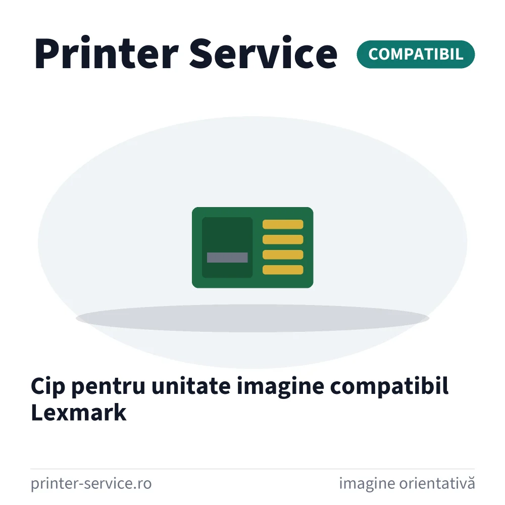 Cip pentru unitate imagine compatibil Lexmark