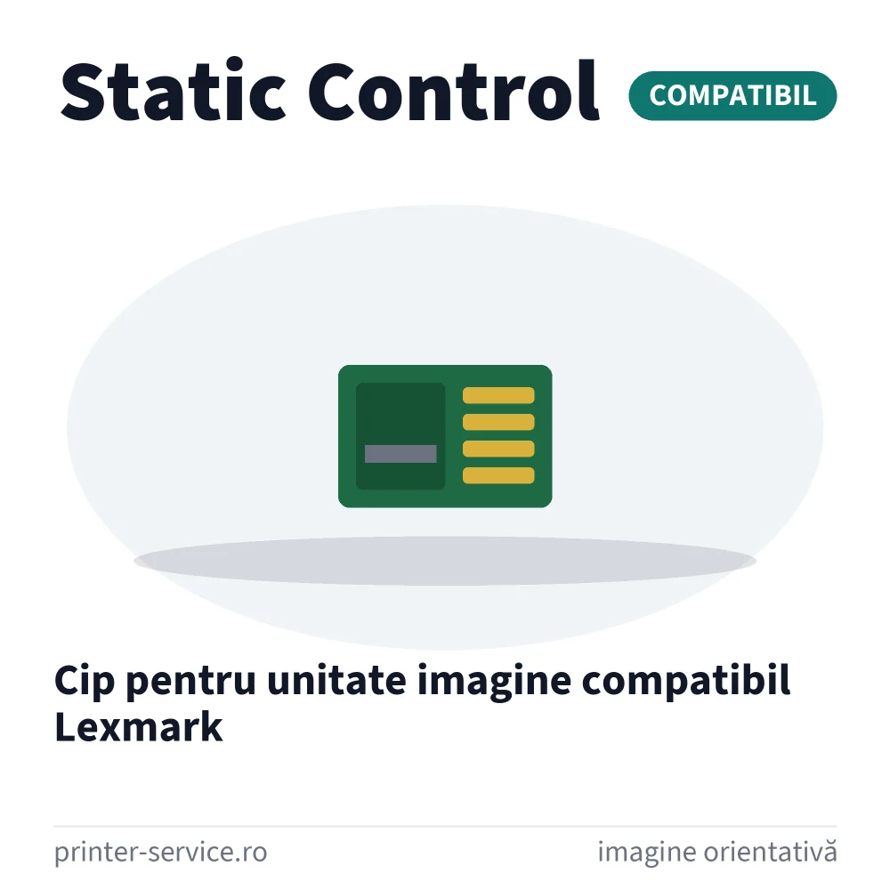 Cip pentru unitate imagine compatibil Lexmark (Static Control)