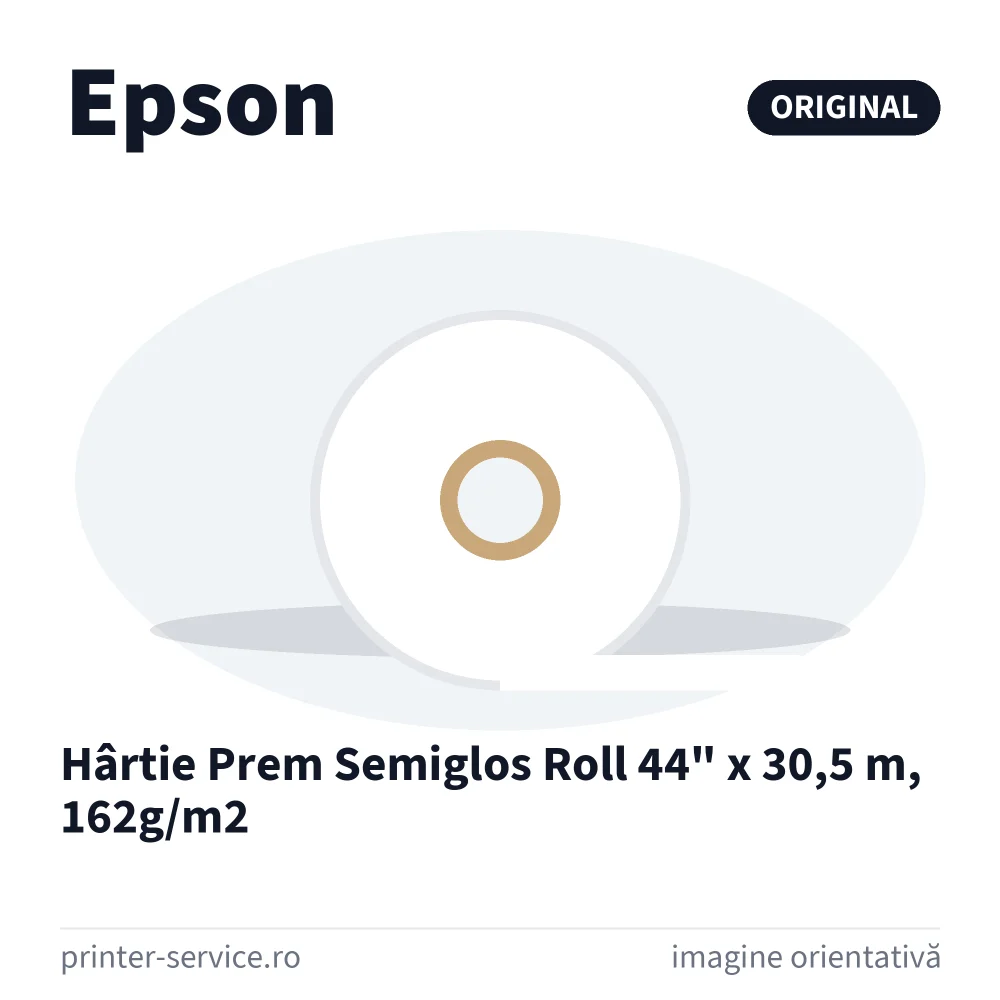 Hârtie Prem Semiglos Roll 44" x 30,5 m, 162g/m2