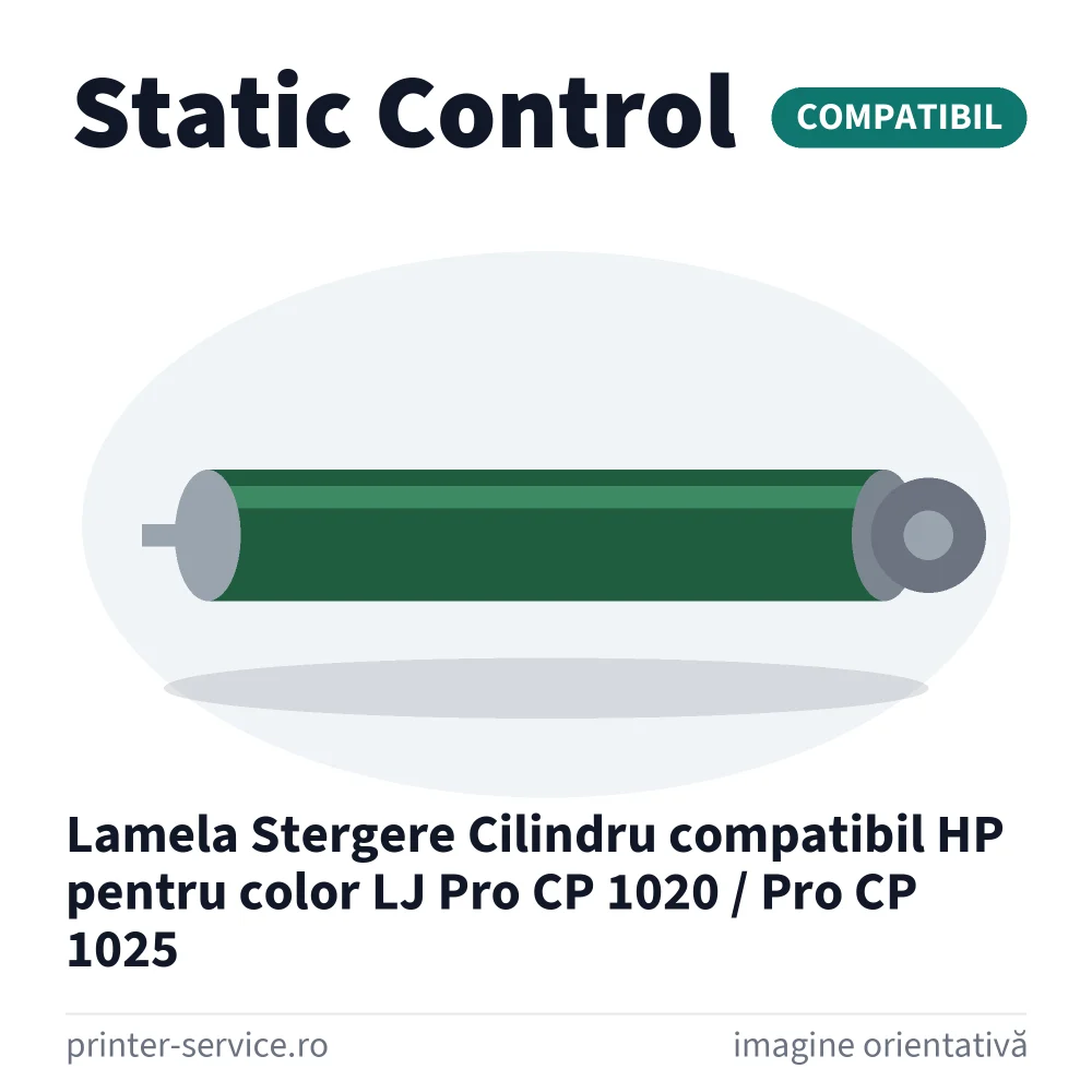 Lamela Stergere Cilindru compatibil HP pentru color LJ Pro CP 1020 / Pro CP 1025 (Static Control)