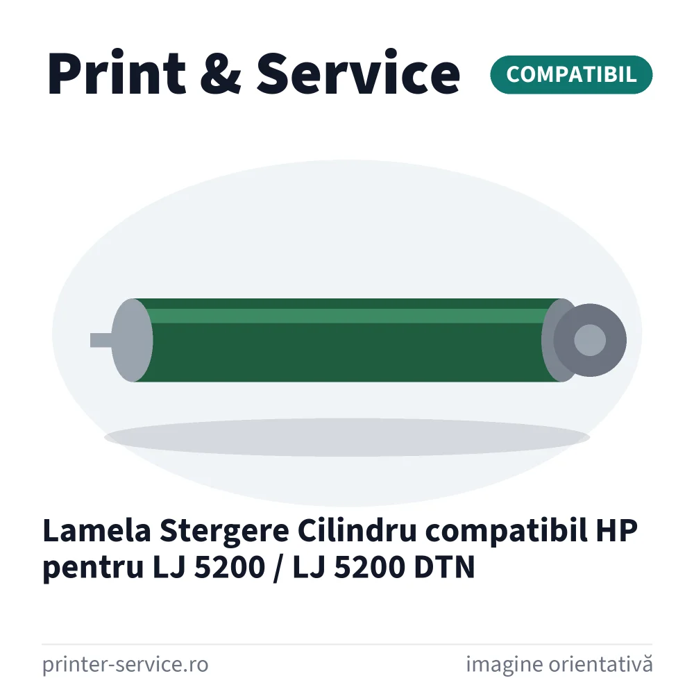Lamela Stergere Cilindru compatibil HP pentru LJ 5200 / LJ 5200 DTN