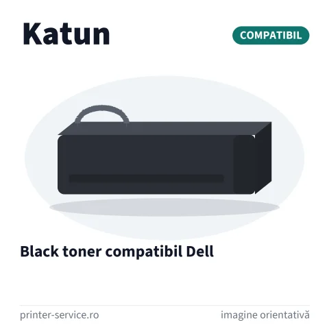 Black toner compatibil Dell (Katun)