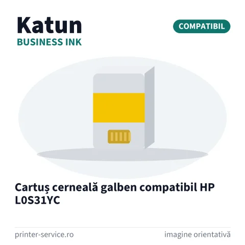 Cartuș cerneală galben compatibil HP L0S31YC (Katun Business Ink)