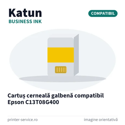 Cartuș cerneală galbenă compatibil Epson C13T08G400 (Katun Business Ink)