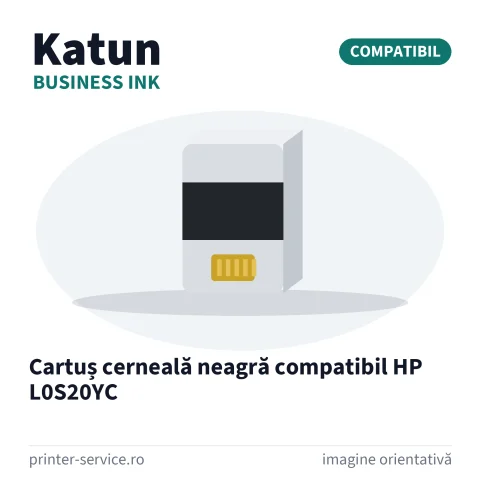 Cartuș cerneală neagră compatibil HP L0S20YC (Katun Business Ink)