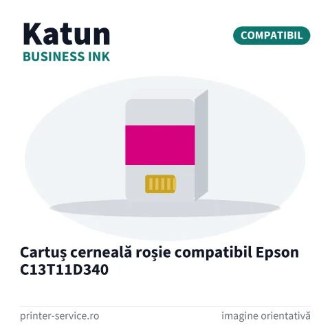 Cartuș cerneală roșie compatibil Epson C13T11D340 (Katun Business Ink)