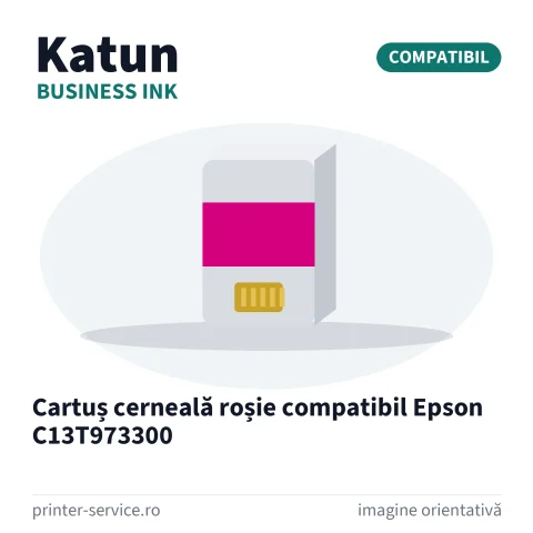 Cartuș cerneală roșie compatibil Epson C13T973300 (Katun Business Ink)