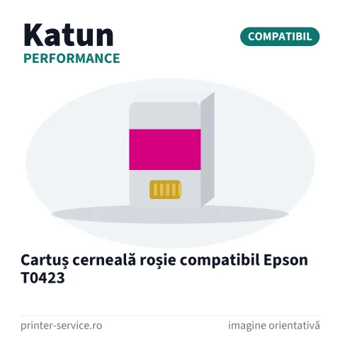 Cartuș cerneală roșie compatibil Epson T0423 (Katun Performance)