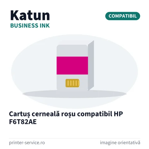 Cartuș cerneală roșu compatibil HP F6T82AE (Katun Business Ink)