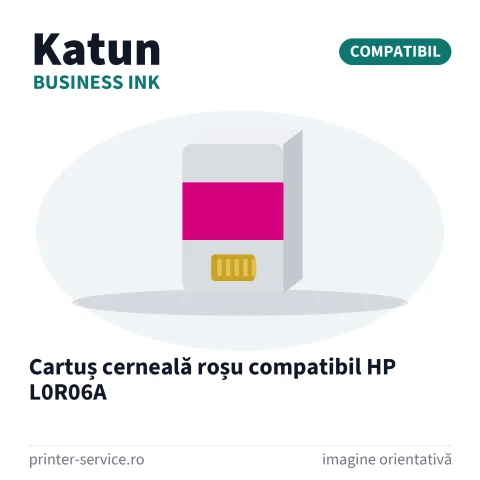 Cartuș cerneală roșu compatibil HP L0R06A (Katun Business Ink)