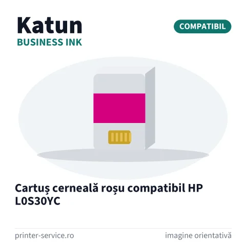 Cartuș cerneală roșu compatibil HP L0S30YC (Katun Business Ink)