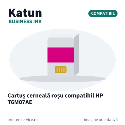 Cartuș cerneală roșu compatibil HP T6M07AE (Katun Business Ink)