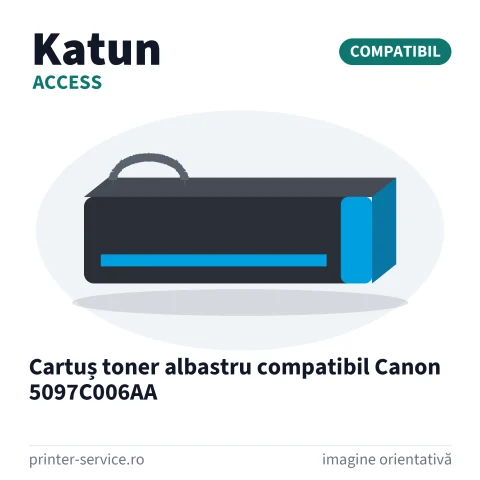 Cartuș toner albastru compatibil Canon 5097C006AA (Access by Katun)