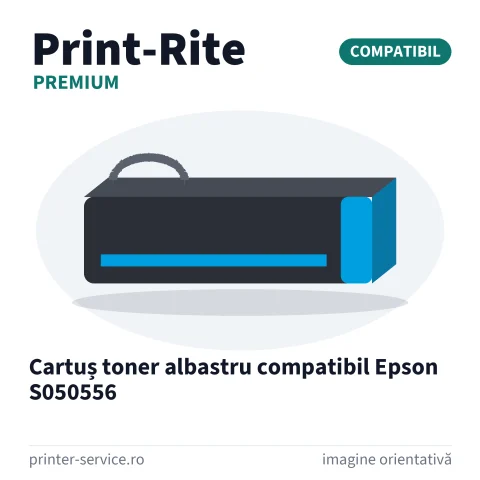 Cartuș toner albastru compatibil Epson S050556 (Print-Rite Premium)