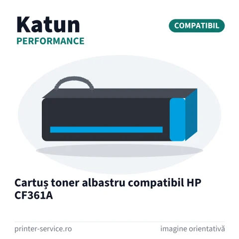 Cartuș toner albastru compatibil HP CF361A (Katun Performance)