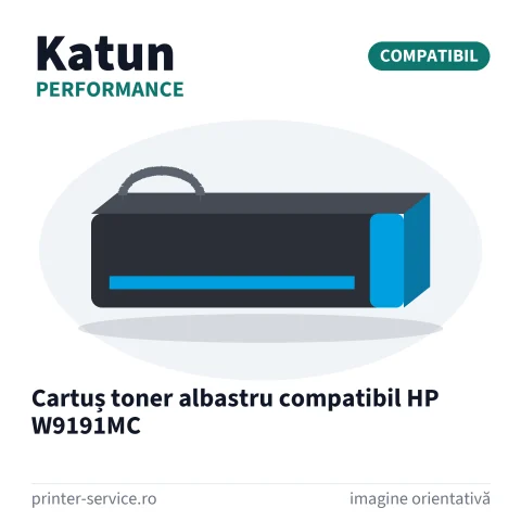 Cartuș toner albastru compatibil HP W9191MC (Katun Performance)