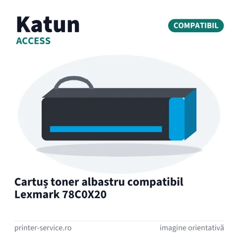 Cartuș toner albastru compatibil Lexmark 78C0X20 (Access by Katun)