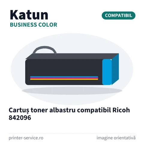 Cartuș toner albastru compatibil Ricoh 842096 (Katun Business Color)
