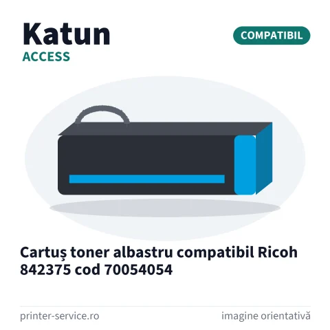Cartuș toner albastru compatibil Ricoh 842375 cod 70054054 (Access by Katun)