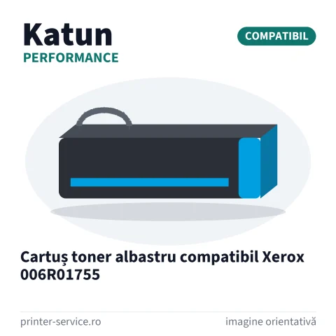 Cartuș toner albastru compatibil Xerox 006R01755 (Katun Performance)