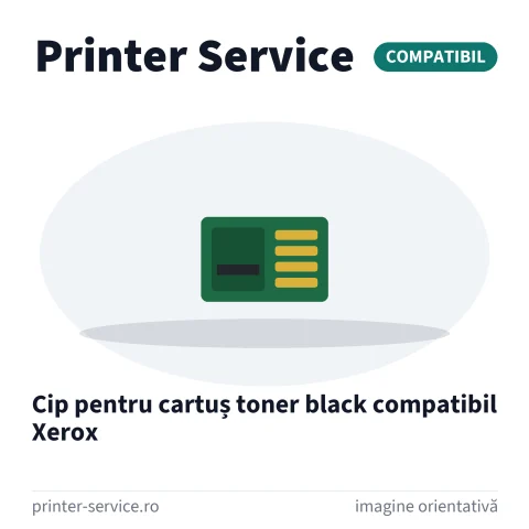 Cip pentru cartuș toner black compatibil Xerox