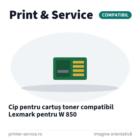 Cip pentru cartuș toner compatibil Lexmark pentru W 850