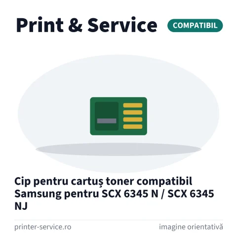 Cip pentru cartuș toner compatibil Samsung pentru SCX 6345 N / SCX 6345 NJ
