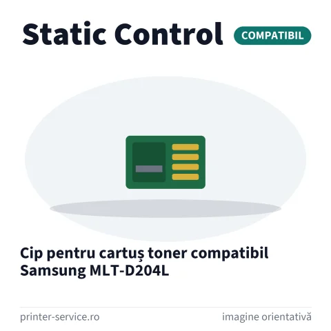 Cip pentru cartuș toner compatibil Samsung MLT-D204L (Static Control)