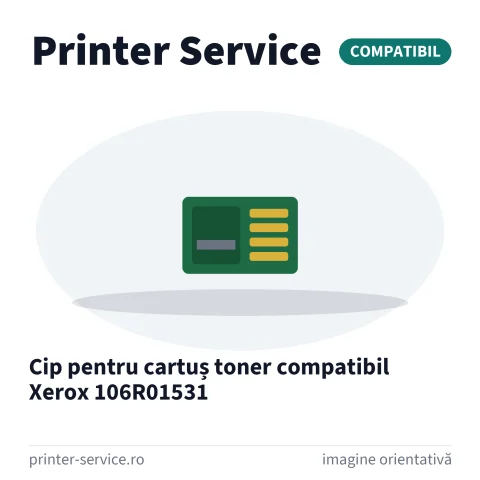 Cip pentru cartuș toner compatibil Xerox 106R01531