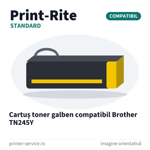 Cartuș toner galben compatibil Brother TN245Y (Print-Rite Standard)