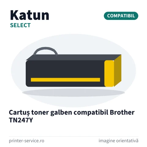 Cartuș toner galben compatibil Brother TN247Y (Katun Select)