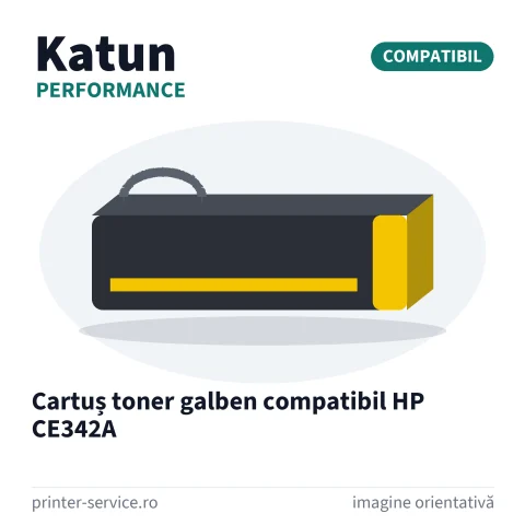 Cartuș toner galben compatibil HP CE342A (Katun Performance)