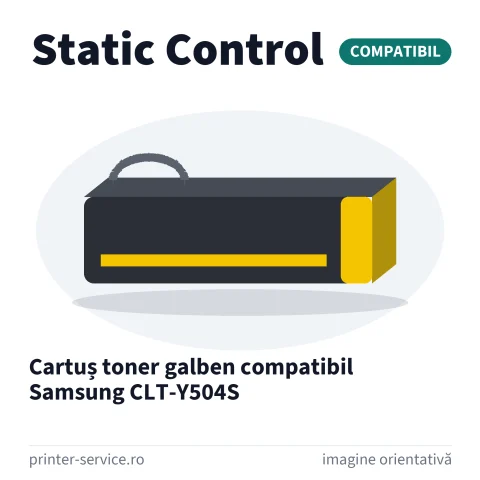 Cartuș toner galben compatibil Samsung CLT-Y504S (Static Control)