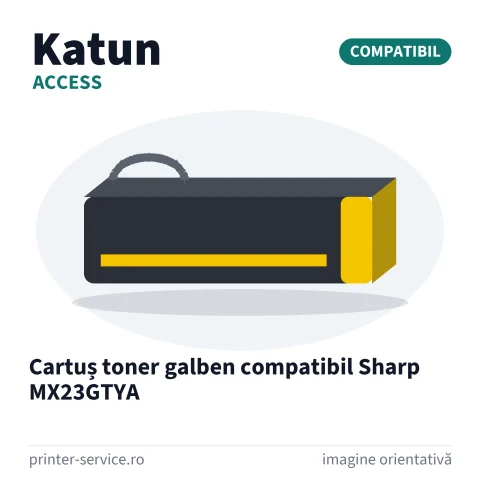 Cartuș toner galben compatibil Sharp MX23GTYA (Access by Katun)