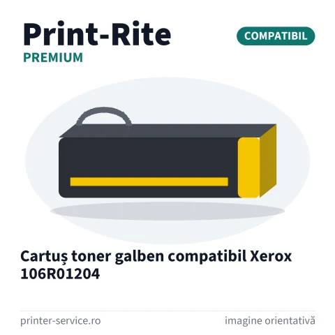 Cartuș toner galben compatibil Xerox 106R01204 (Print-Rite Premium)