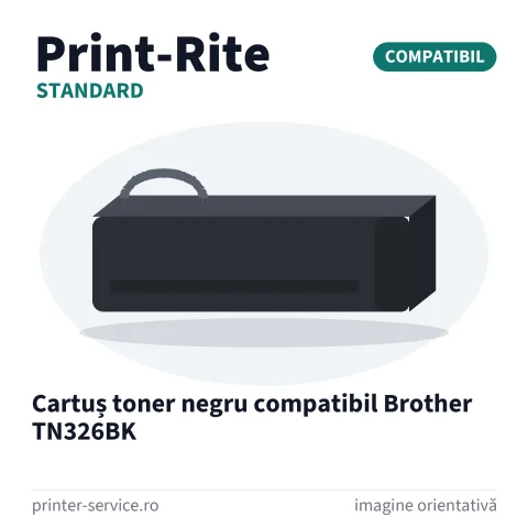 Cartuș toner negru compatibil Brother TN326BK (Print-Rite Standard)