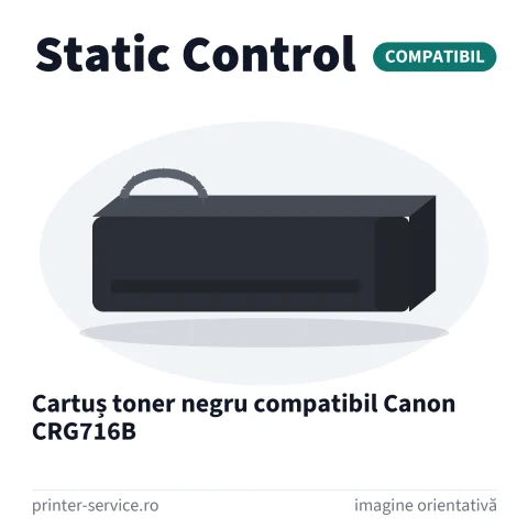Cartuș toner negru compatibil Canon CRG716B (Static Control)