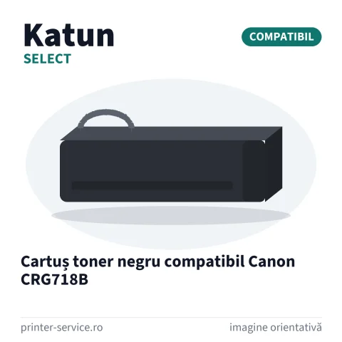 Cartuș toner negru compatibil Canon CRG718B (Katun Select)