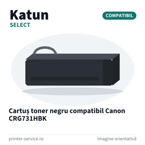 Cartuș toner negru compatibil Canon CRG731HBK (Katun Select)