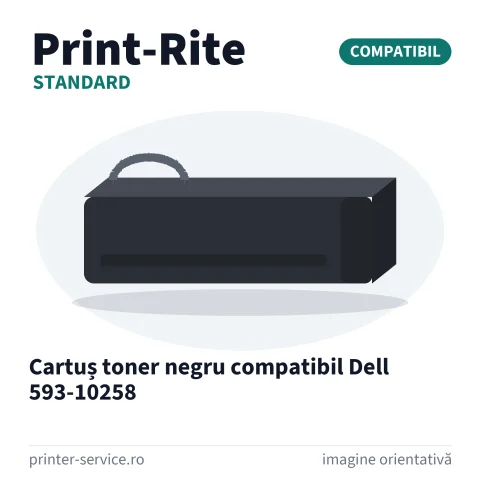 Cartuș toner negru compatibil Dell 593-10258 (Print-Rite Standard)