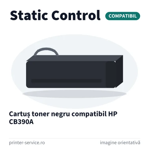 Cartuș toner negru compatibil HP CB390A (Static Control)