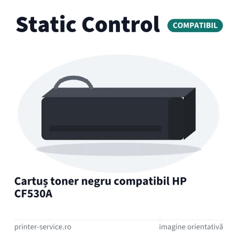 Cartuș toner negru compatibil HP CF530A (Static Control)