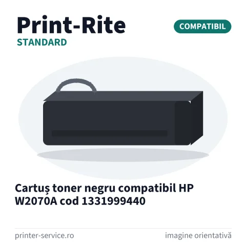 Cartuș toner negru compatibil HP W2070A cod 1331999440 (Print-Rite Standard)