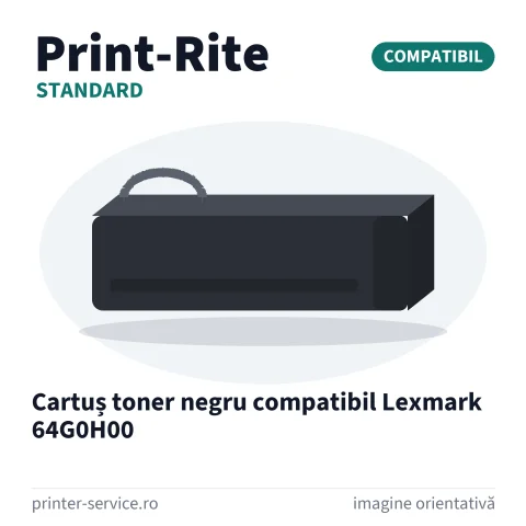 Cartuș toner negru compatibil Lexmark 64G0H00 (Print-Rite Standard)