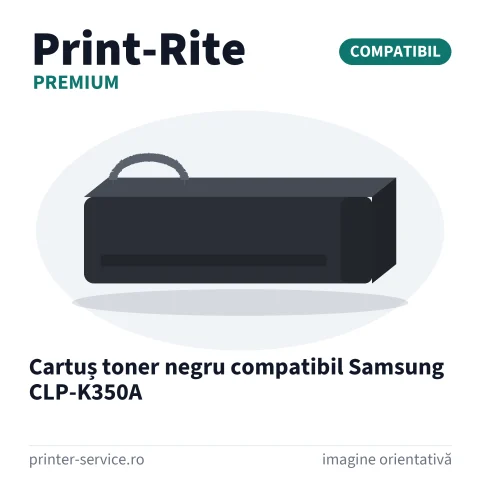 Cartuș toner negru compatibil Samsung CLP-K350A (Print-Rite Premium)