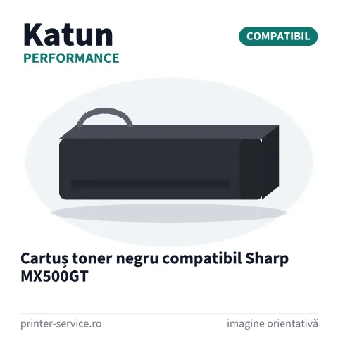 Cartuș toner negru compatibil Sharp MX500GT (Katun Performance)