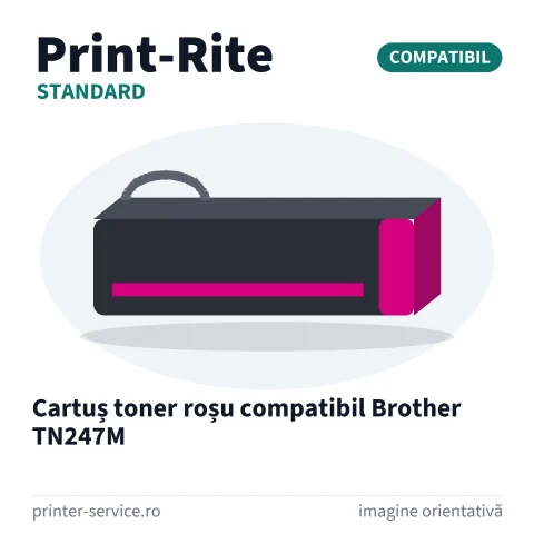 Cartuș toner roșu compatibil Brother TN247M (Print-Rite Standard)
