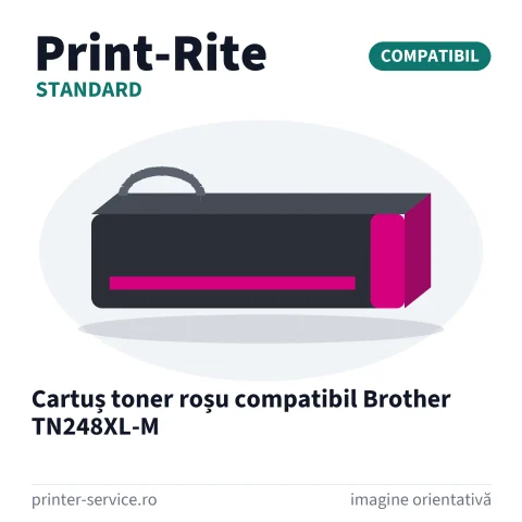 Cartuș toner roșu compatibil Brother TN248XL-M (Print-Rite Standard)