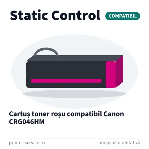 Cartuș toner roșu compatibil Canon CRG046HM (Static Control)